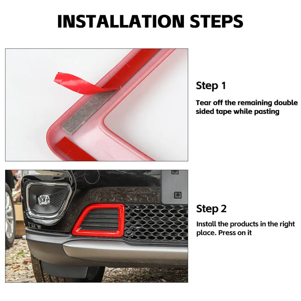 For 2019+ Jeep Cherokee Front Bumper Air Inlet Vent Cover Trim - Image 6