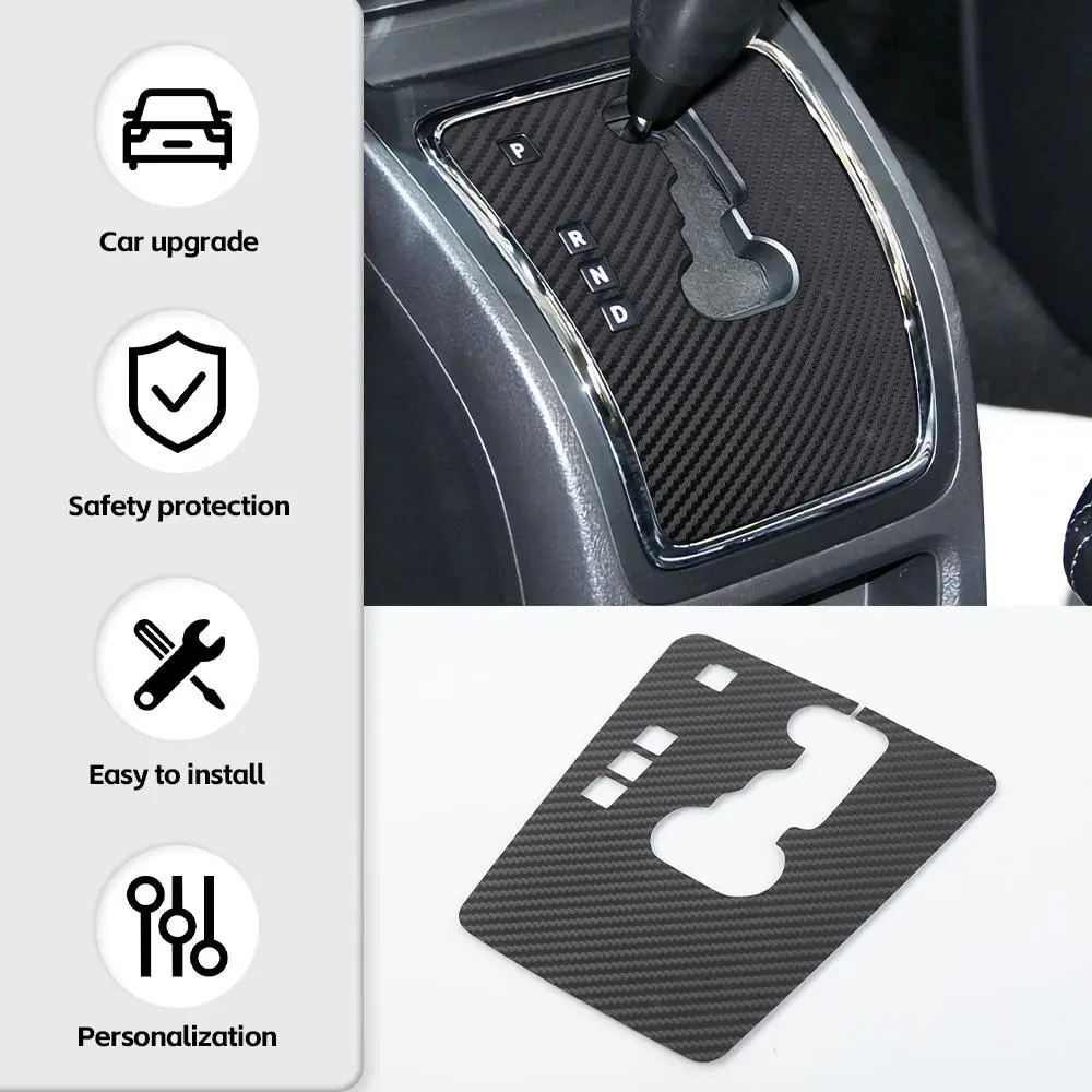 For Jeep Compass 07-16/Patriot 11-16 Gear Shift Panel Decor Trim Carbon Fiber - Image 5