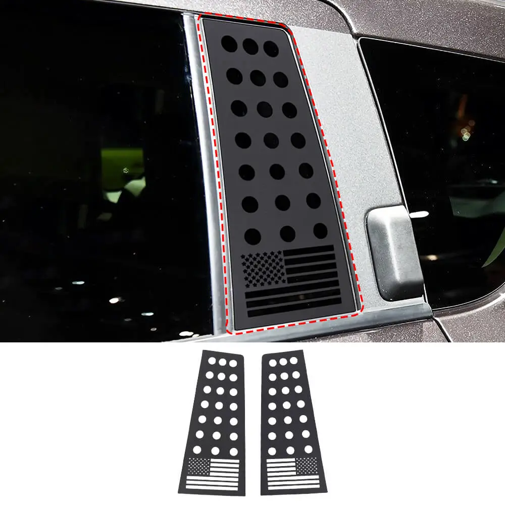 For 2007-2016 Jeep Compass Rear Small Window Glass Plate Panel Trim Cover