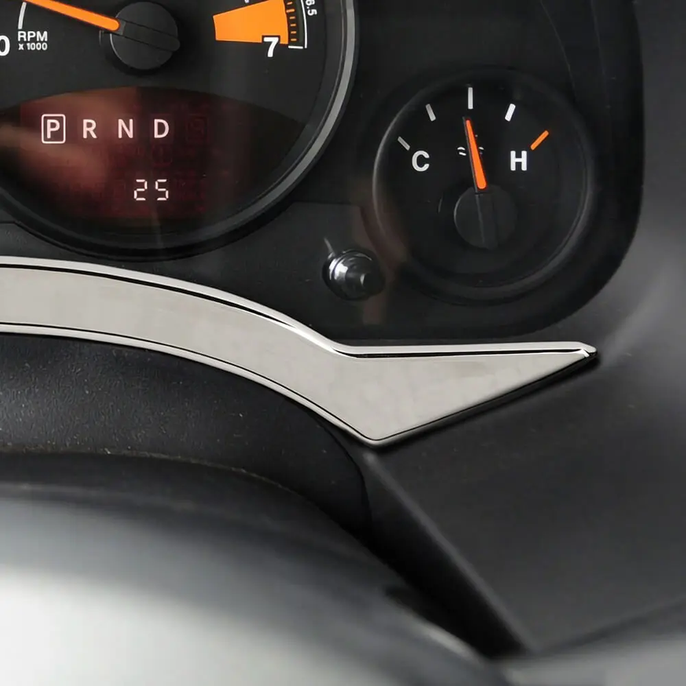 For Jeep Compass 2008-2016/Patriot 2011-2016 Chrome Dashboard Frame Decor Cover Trim - Image 4