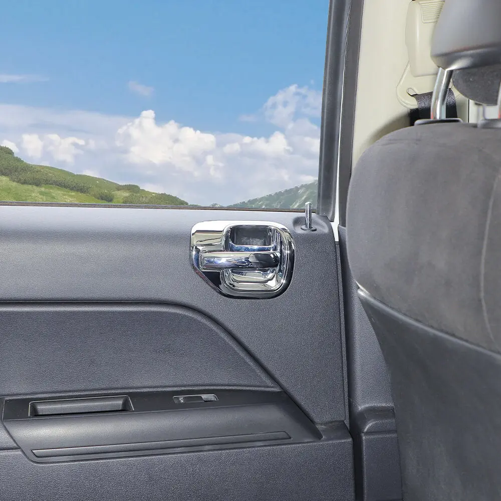 For 2010-2016 Jeep Compass Inner Door Handle Bowl Frame Trim 4PCS - Image 4
