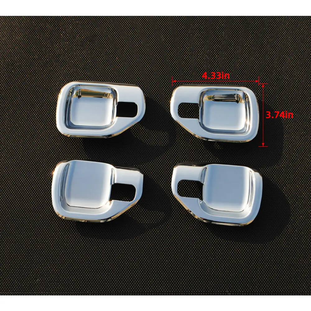 For 2010-2016 Jeep Compass Inner Door Handle Bowl Frame Trim 4PCS - Image 9