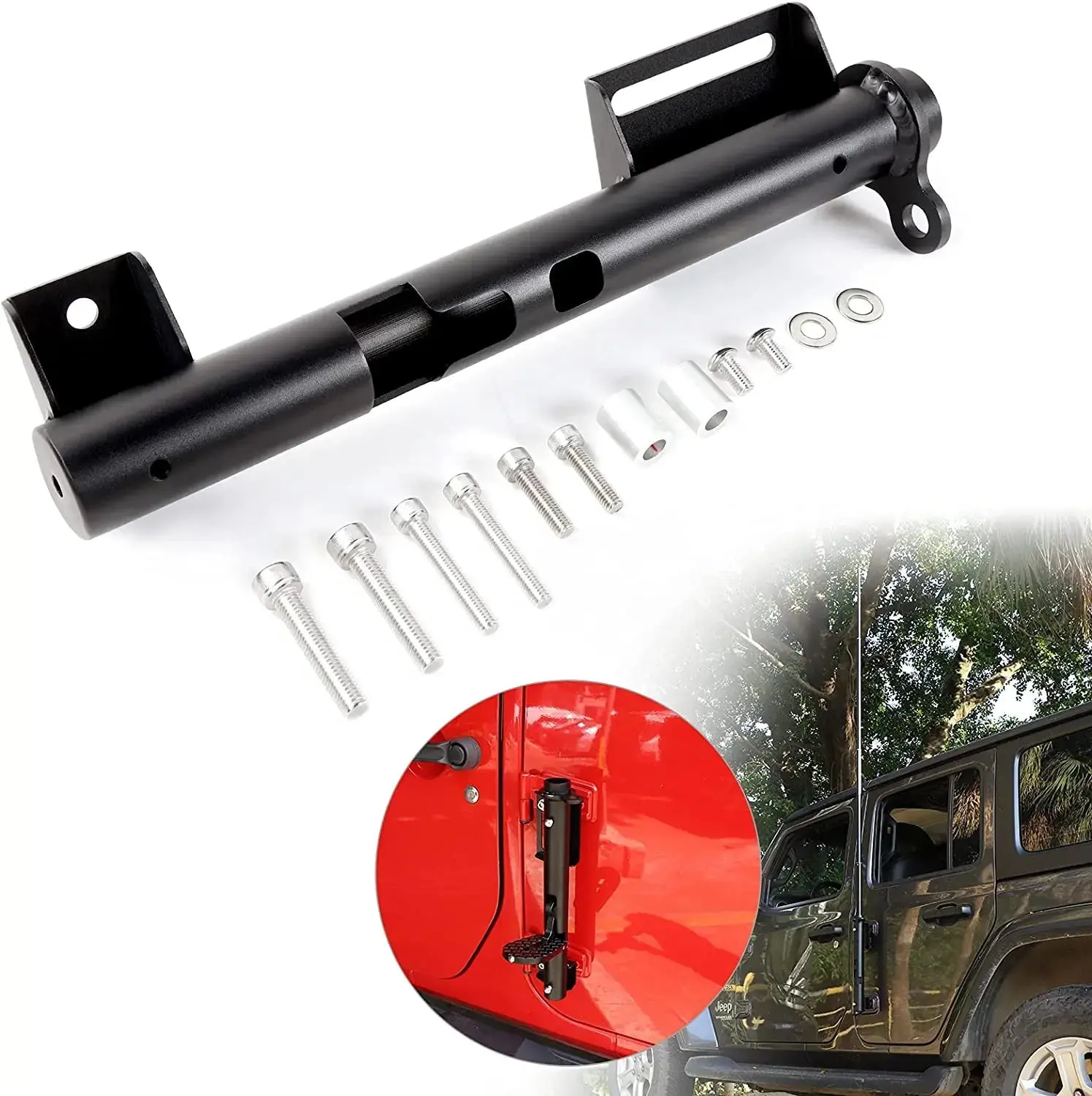 For Jeep Wrangler TJ JK JKU JL JLU & Gladiator JT Multi-function Flag Pole Holder Bracket Mount - Image 10