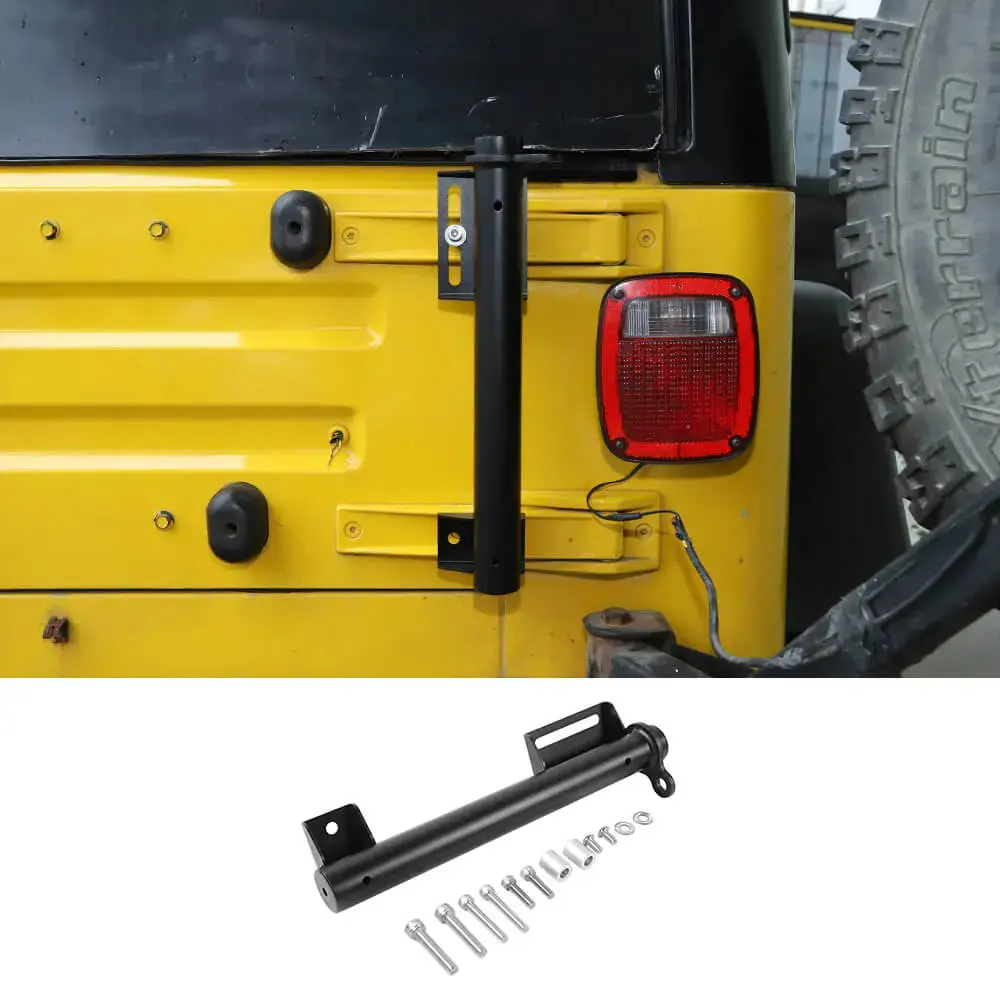 For Jeep Wrangler TJ JK JKU JL JLU & Gladiator JT Multi-function Flag Pole Holder Bracket Mount - Image 12