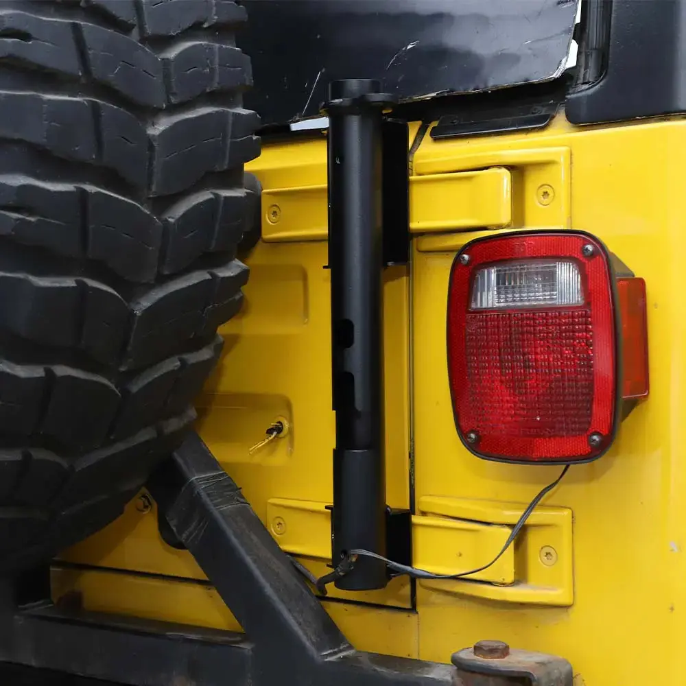 For Jeep Wrangler TJ JK JKU JL JLU & Gladiator JT Multi-function Flag Pole Holder Bracket Mount - Image 3