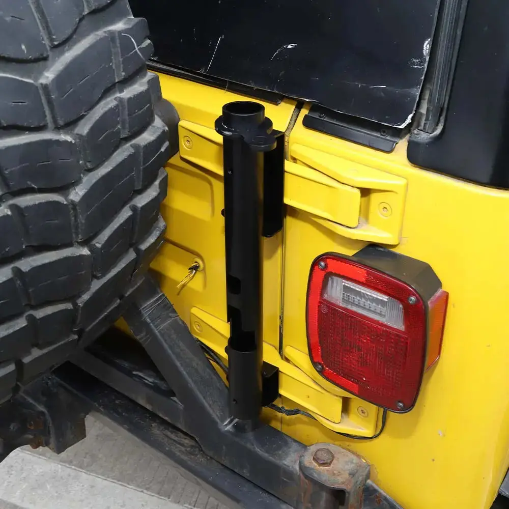 For Jeep Wrangler TJ JK JKU JL JLU & Gladiator JT Multi-function Flag Pole Holder Bracket Mount - Image 4
