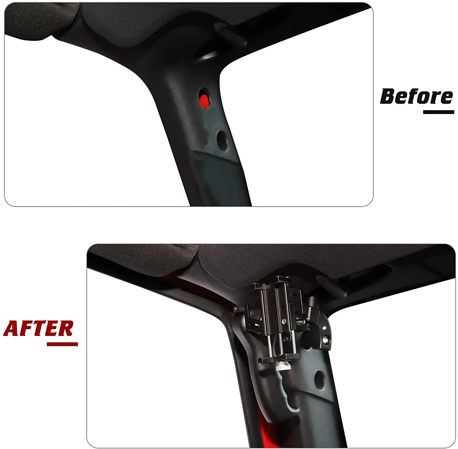 For 2007-2018 Jeep Wrangler JK JKU Front Grab Handles *2 with Phone Holder Mount *1 - Image 5