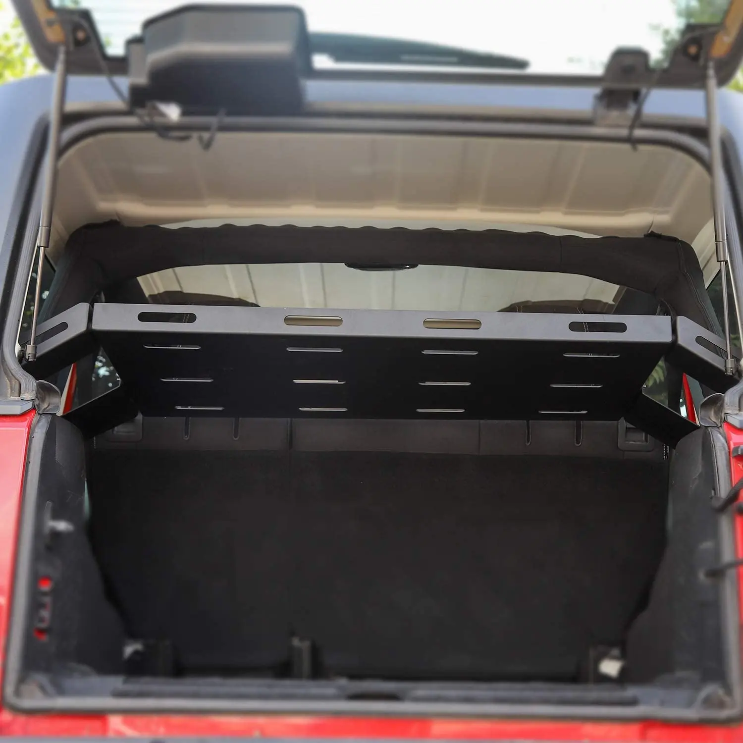 For Jeep Wrangler JKU JLU 4-Door Interior Trunk Cargo Basket Rack Metal Luggage Storage Carrier - Image 4