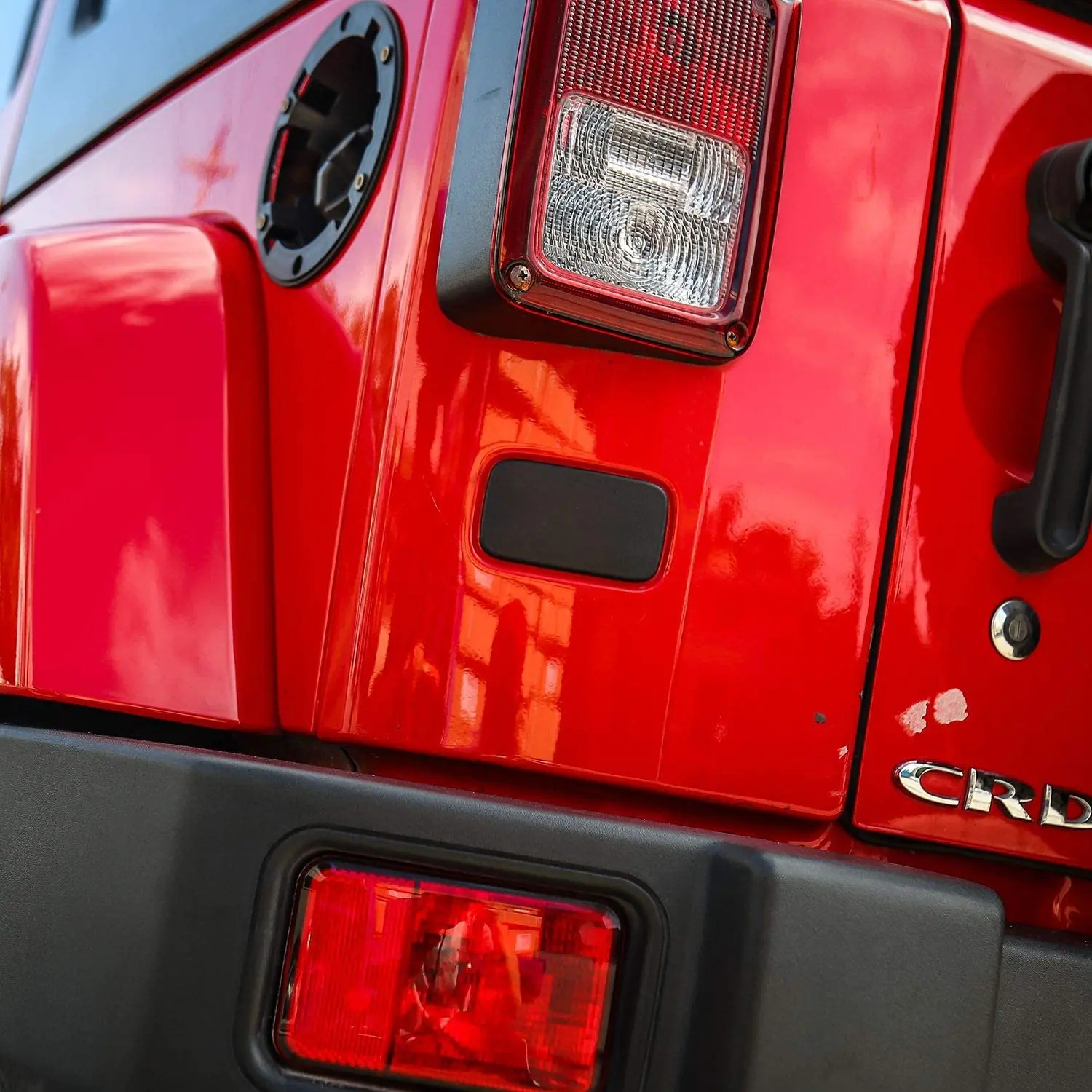 For 2007-2018 Jeep JK JKU Rear License Plate Deletion Panel Trim Cover 1PC - Image 4