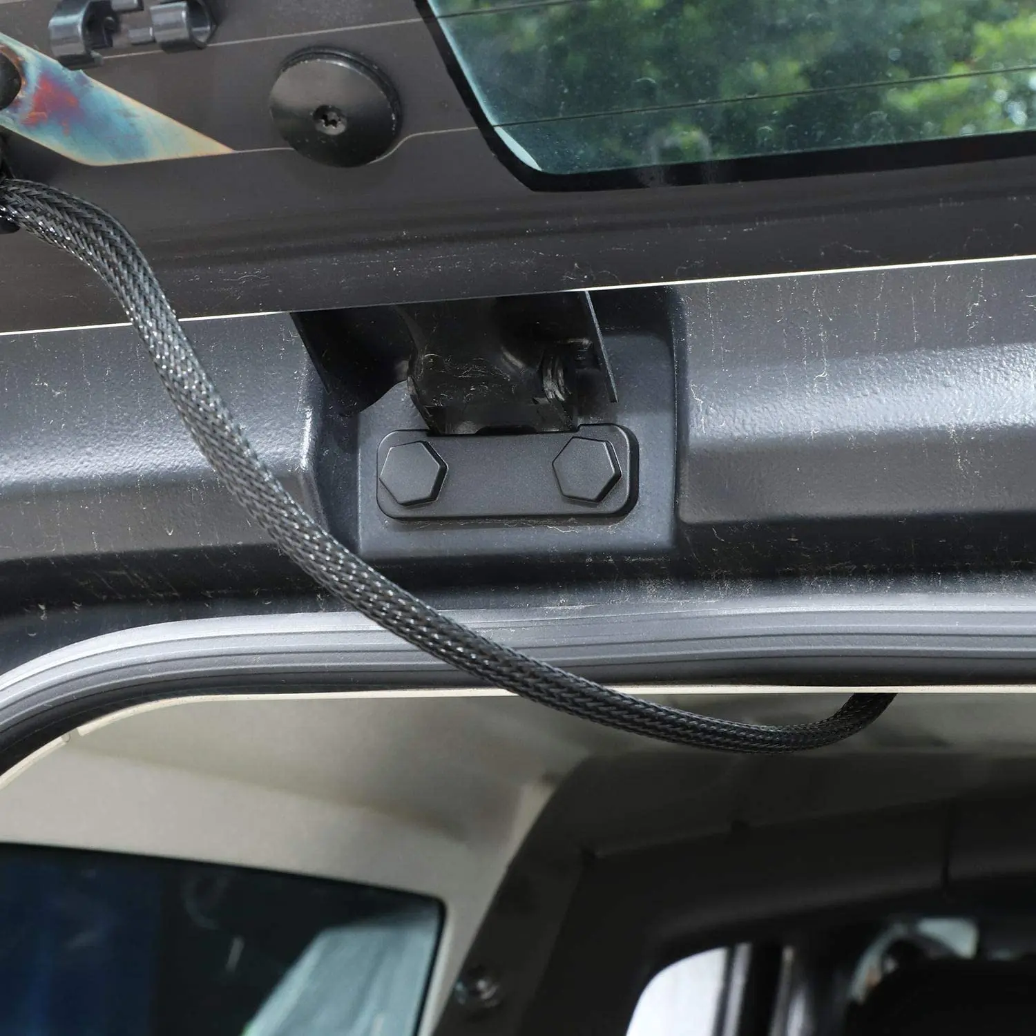 For 2018+ Jeep Wrangler JL JLU Gladiator JT Door Screw Protector Cover Trim, ABS Black 16pcs - Image 5