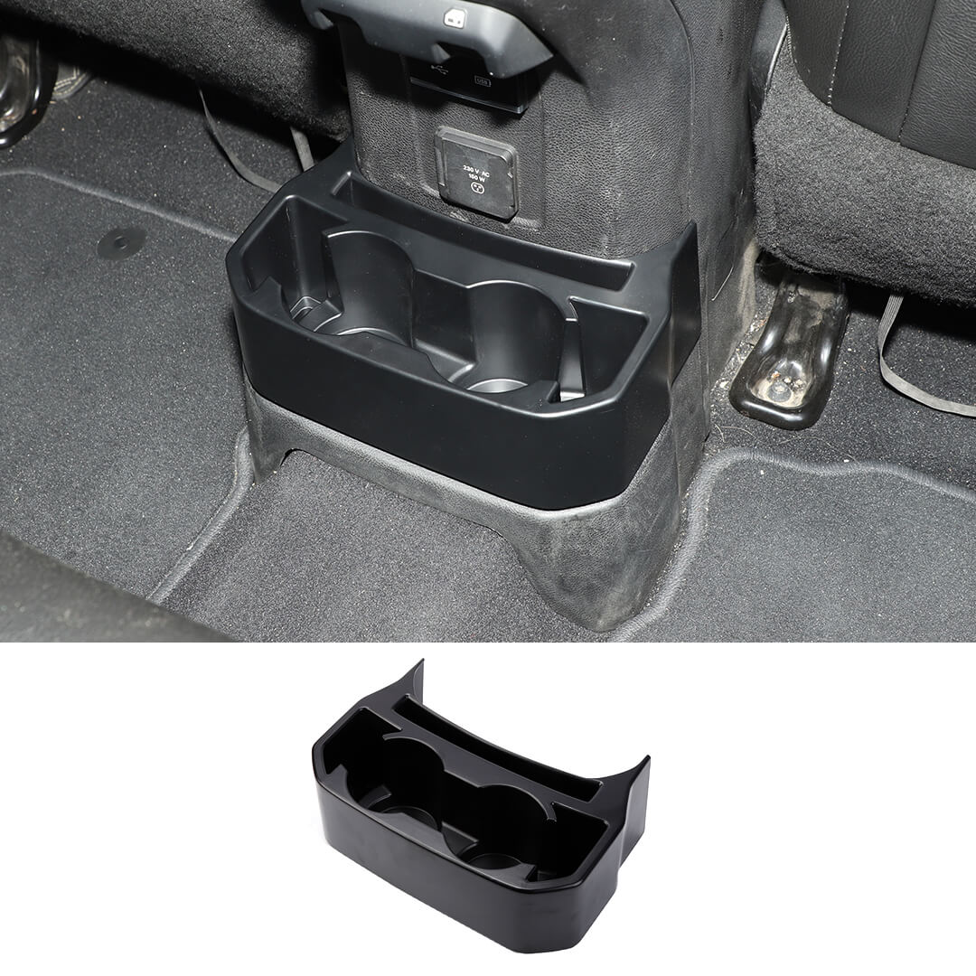 For 2018+ Jeep Wrangler JL JLU Rear Seat Cup Holders Rear Console Drink Storage Box Mount - Image 6