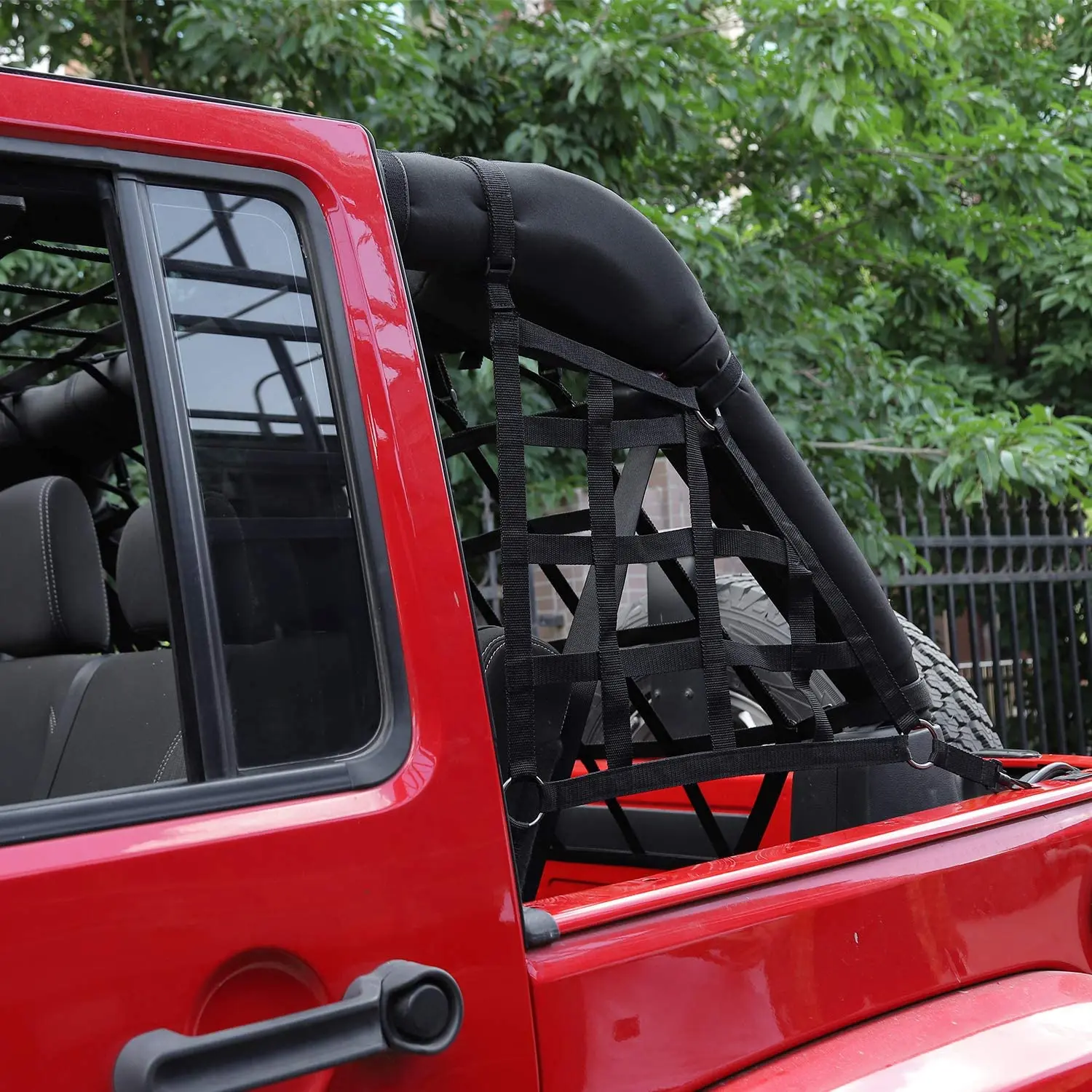 For 2007-2018 Jeep Wrangler JKU Unlimited 4 Door Cargo Net - Image 4