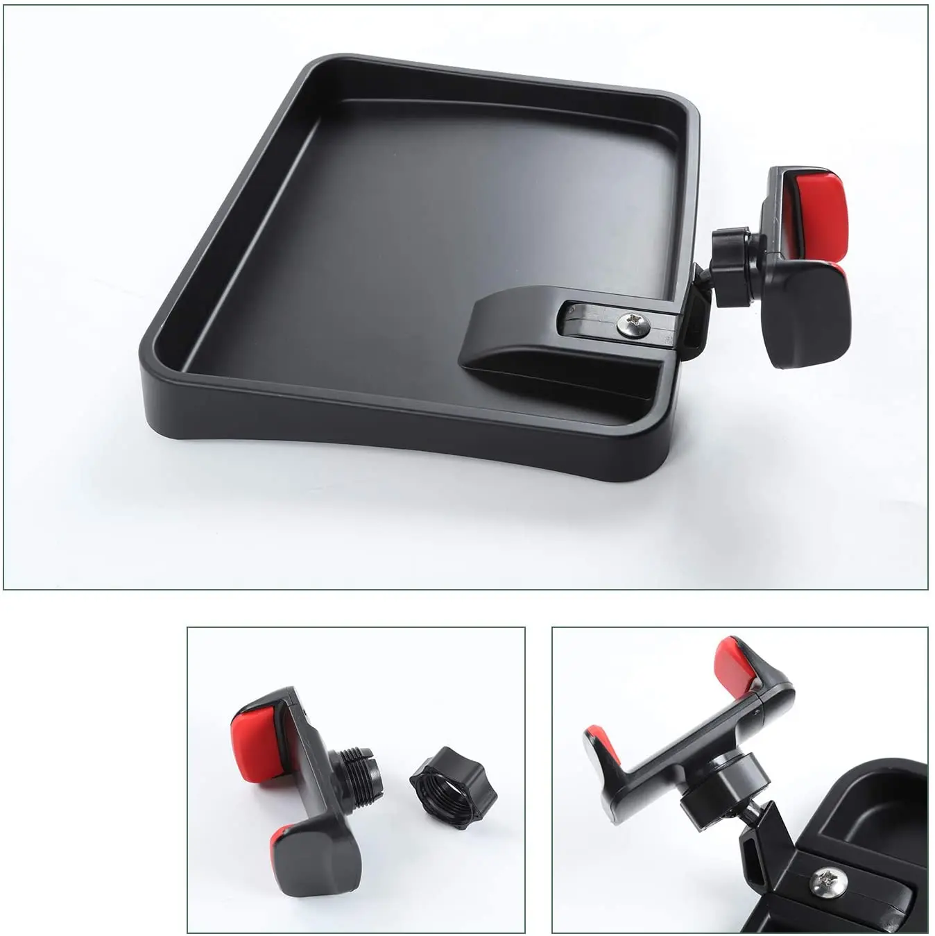 For 2007-2010 Jeep Wrangler JK JKU Phone Holder Mount, Dash Tray Storage Box Dashboard Organizer - Image 8