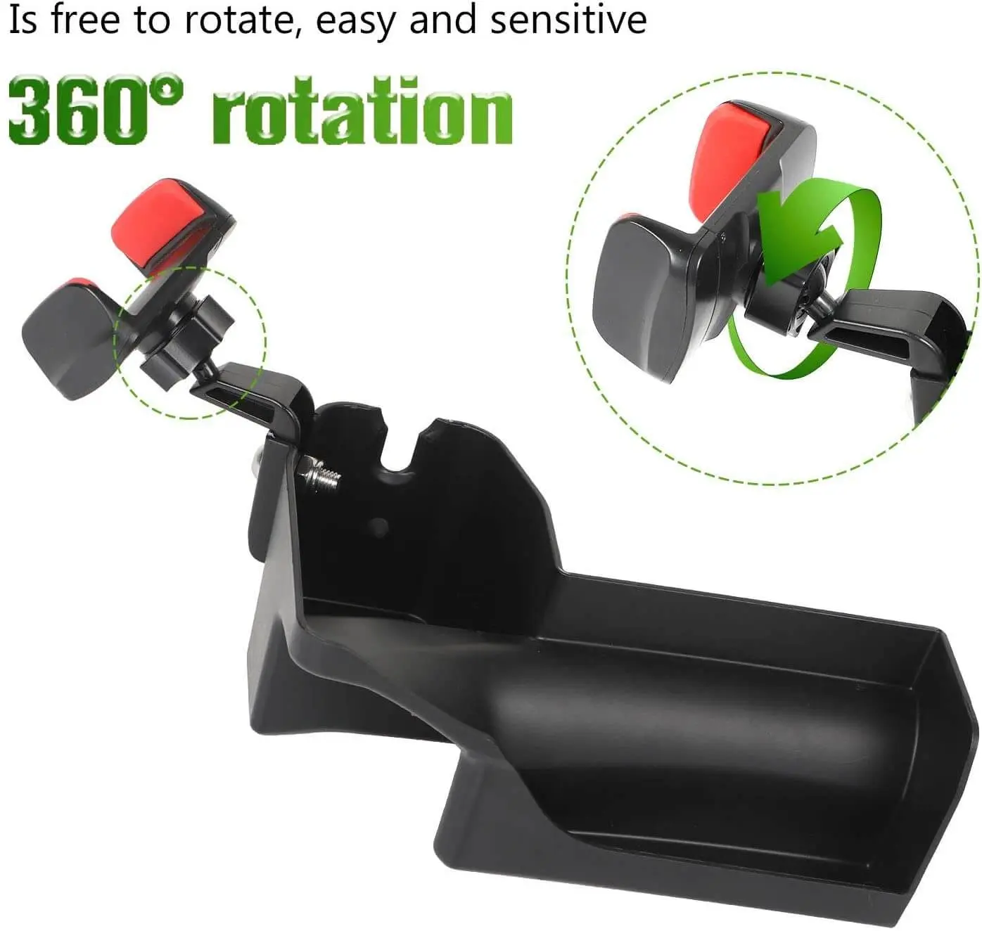 For 2018-2023 Jeep Wrangler JL JLU & Gladiator JT Passenger Co-Pilot Grab Bar Phone Mount Drink Cup Storage Tray - Image 4