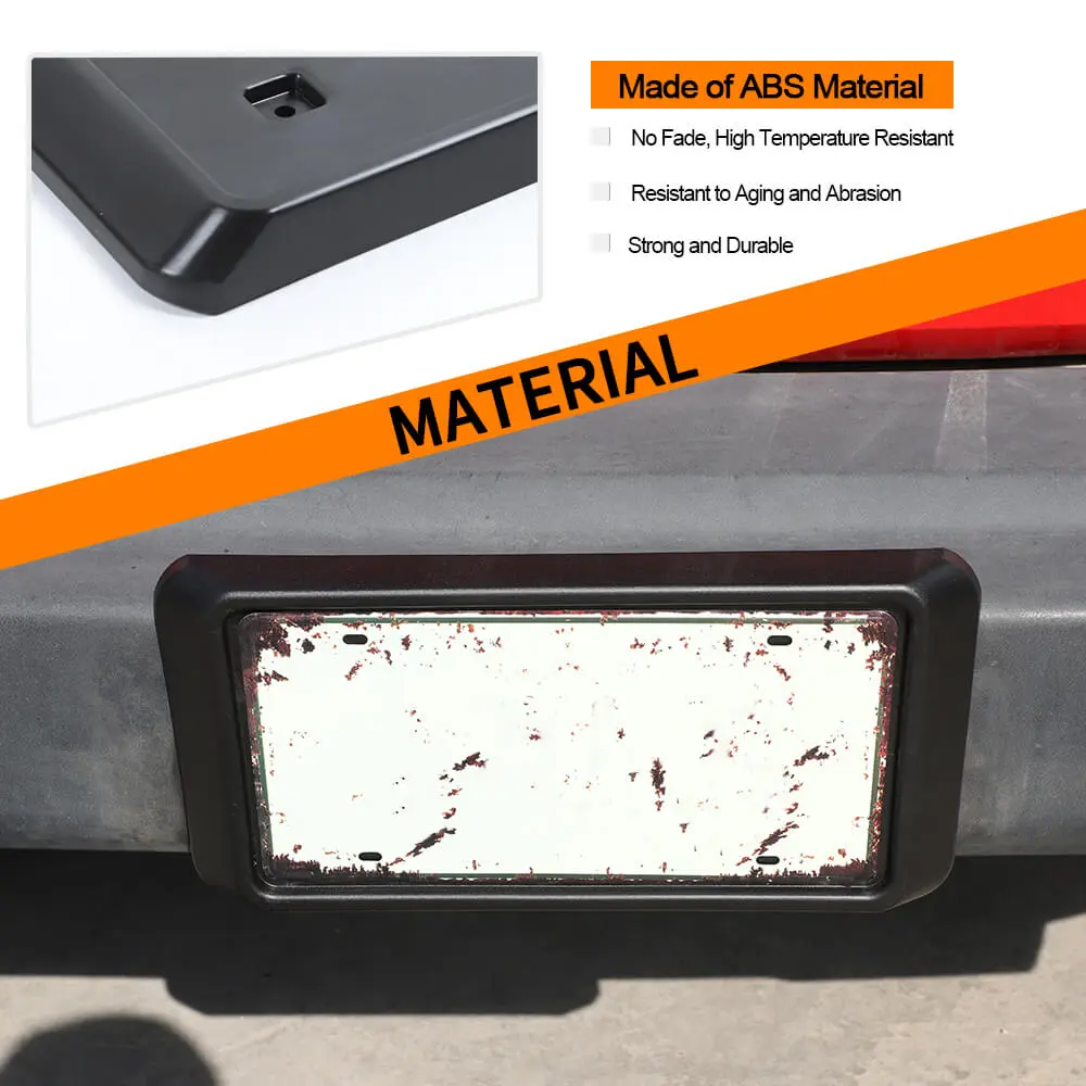 For 2013-2018 Jeep JK JKU Front License Plate Mounting Bracket ABS - Image 6