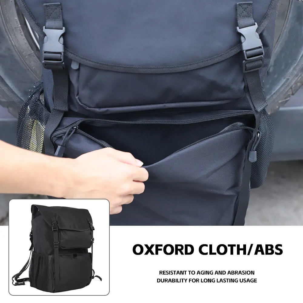 For Jeep Wrangler CJ YJ TJ JK JL JT Car Spare Tire Multi-functional Storage Bag Black - Image 6