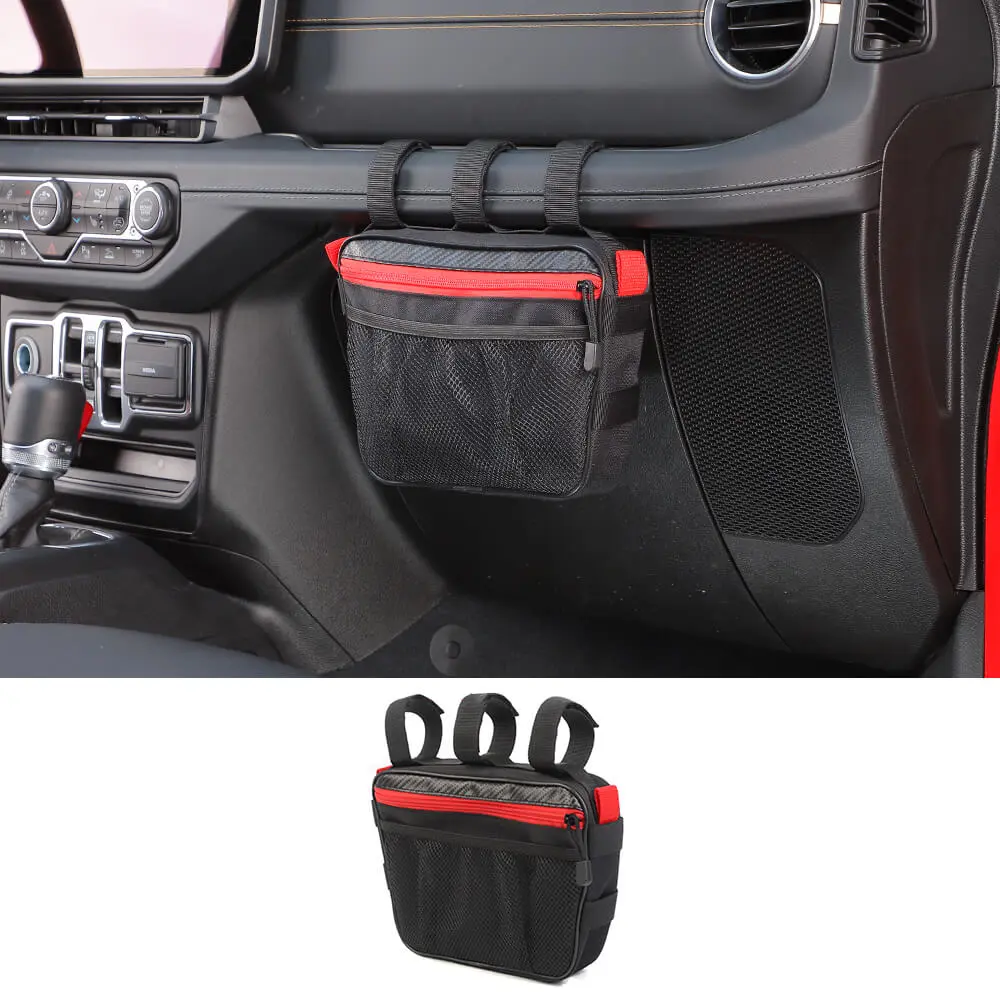 For Jeep Wrangler CJ YJ TJ JK JL JT/Renegade Car Co-Pilot Grab Bar Handle Storage Bag