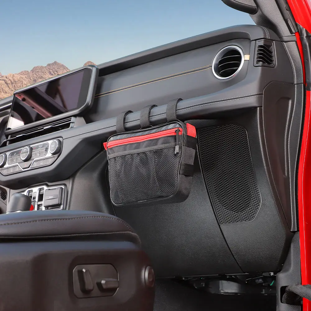 For Jeep Wrangler CJ YJ TJ JK JL JT/Renegade Car Co-Pilot Grab Bar Handle Storage Bag - Image 3