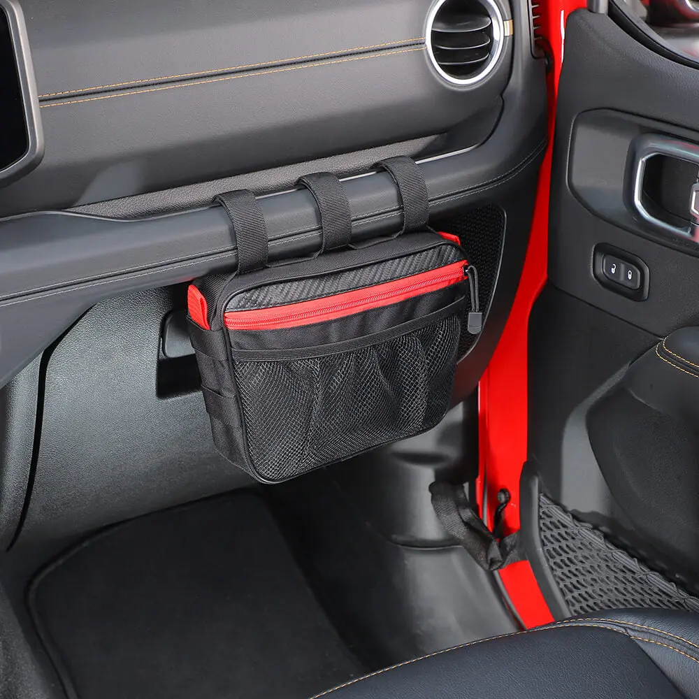 For Jeep Wrangler CJ YJ TJ JK JL JT/Renegade Car Co-Pilot Grab Bar Handle Storage Bag - Image 4