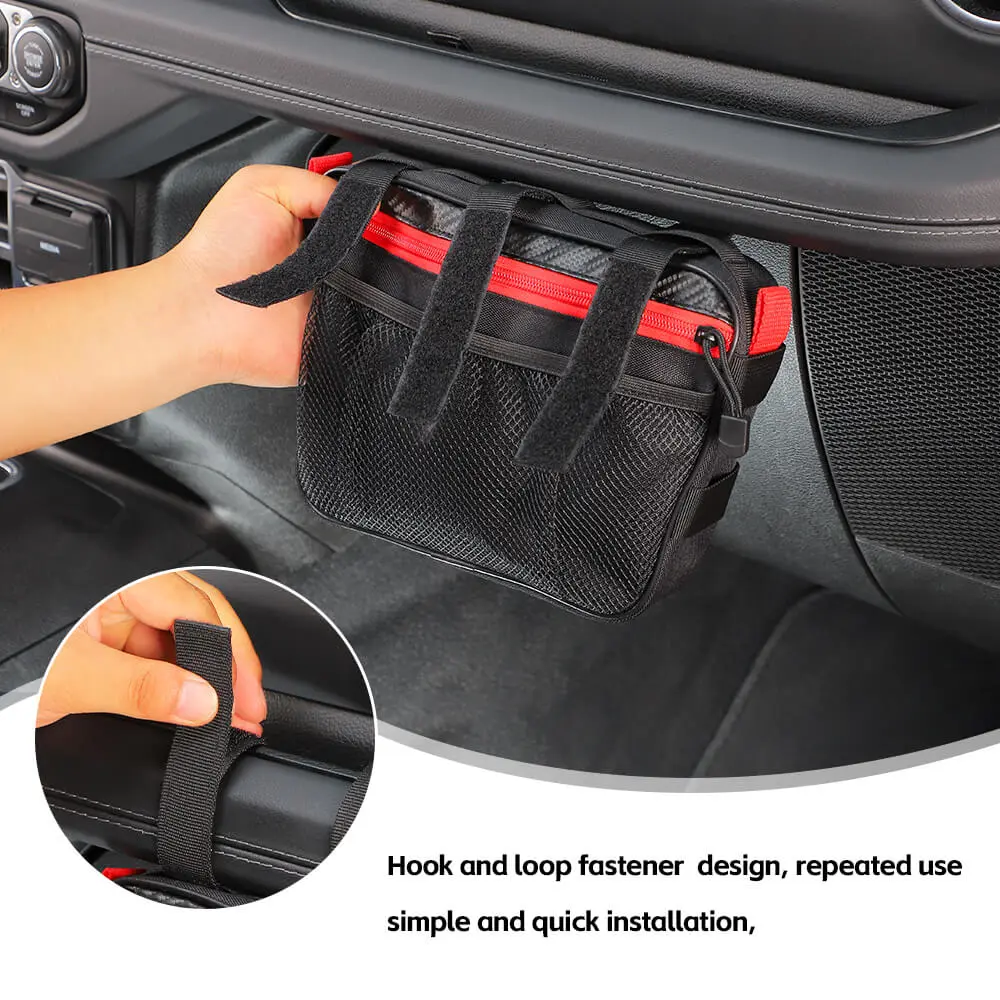 For Jeep Wrangler CJ YJ TJ JK JL JT/Renegade Car Co-Pilot Grab Bar Handle Storage Bag - Image 5