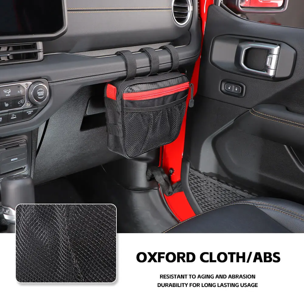 For Jeep Wrangler CJ YJ TJ JK JL JT/Renegade Car Co-Pilot Grab Bar Handle Storage Bag - Image 6
