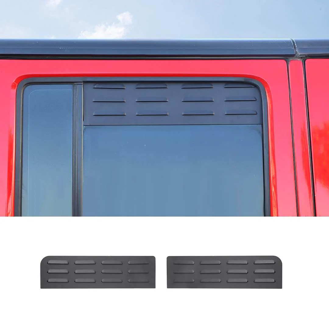 For 2007-2018 Jeep Wrangler JK Front Rear Door Window Louver Air Vent Panel Trim - Image 13