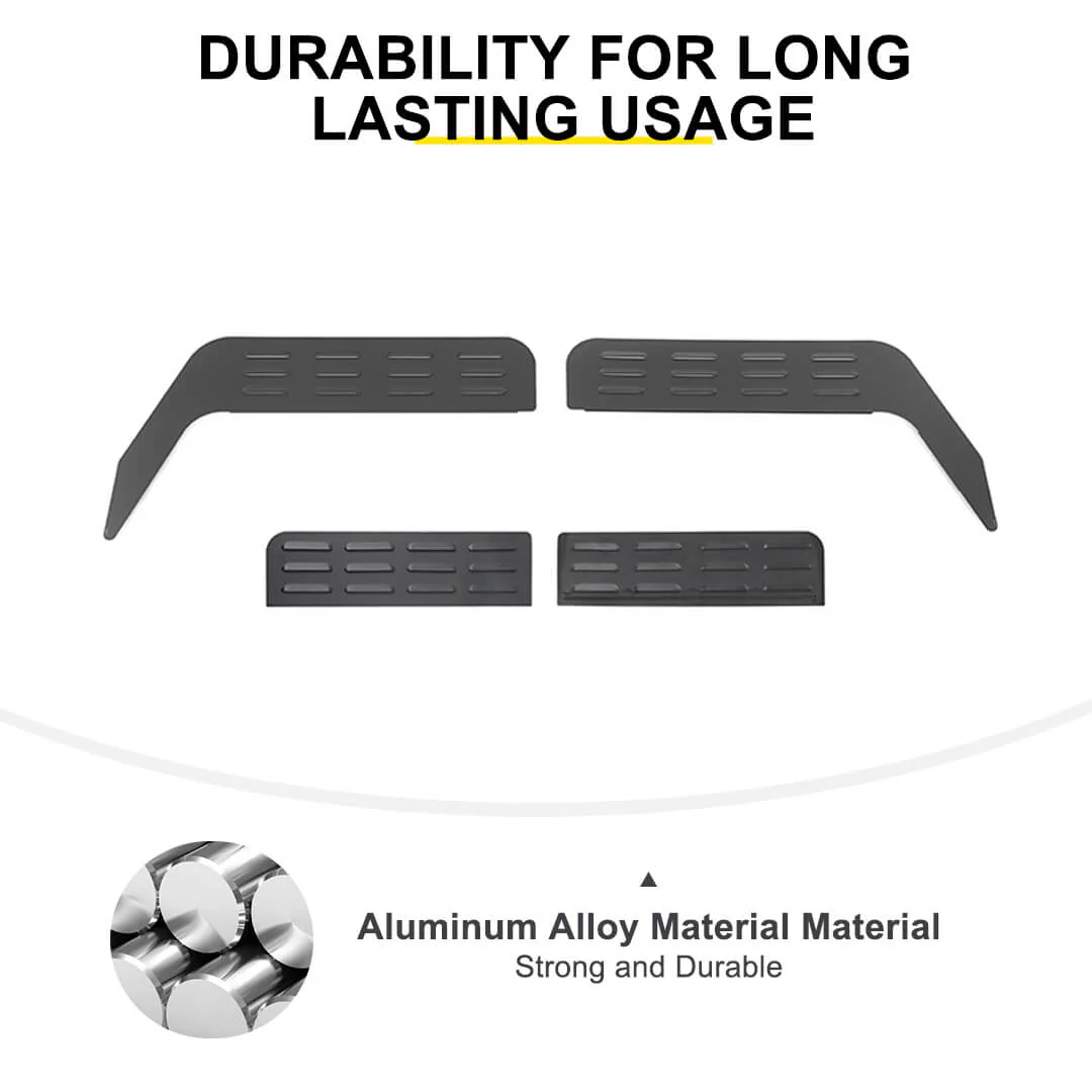 For 2007-2018 Jeep Wrangler JK Front Rear Door Window Louver Air Vent Panel Trim - Image 8
