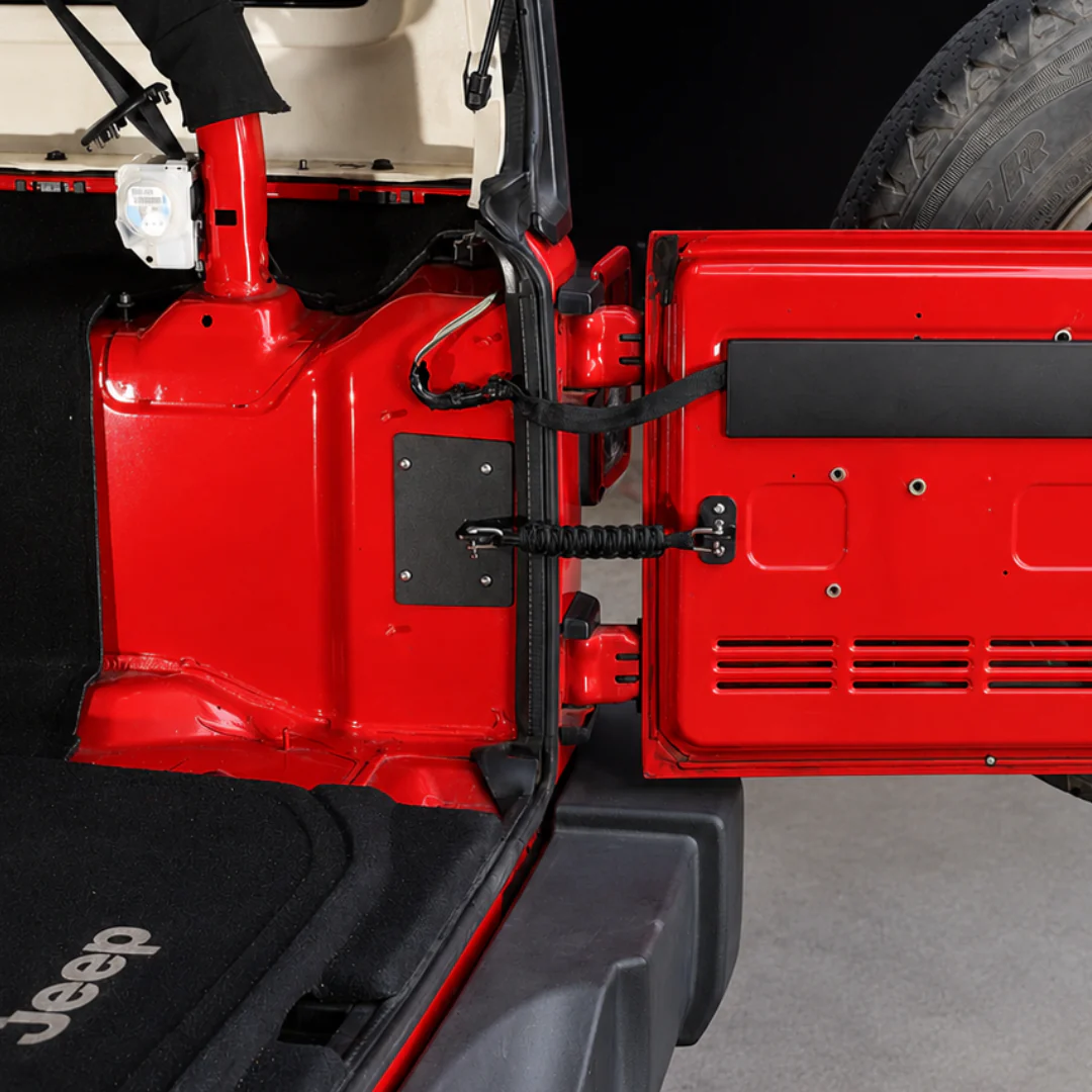 For 2007-2018 Jeep Wrangler JK Car Tailgate Door Limiter Stopper & Rope Strap Bandage - Image 6