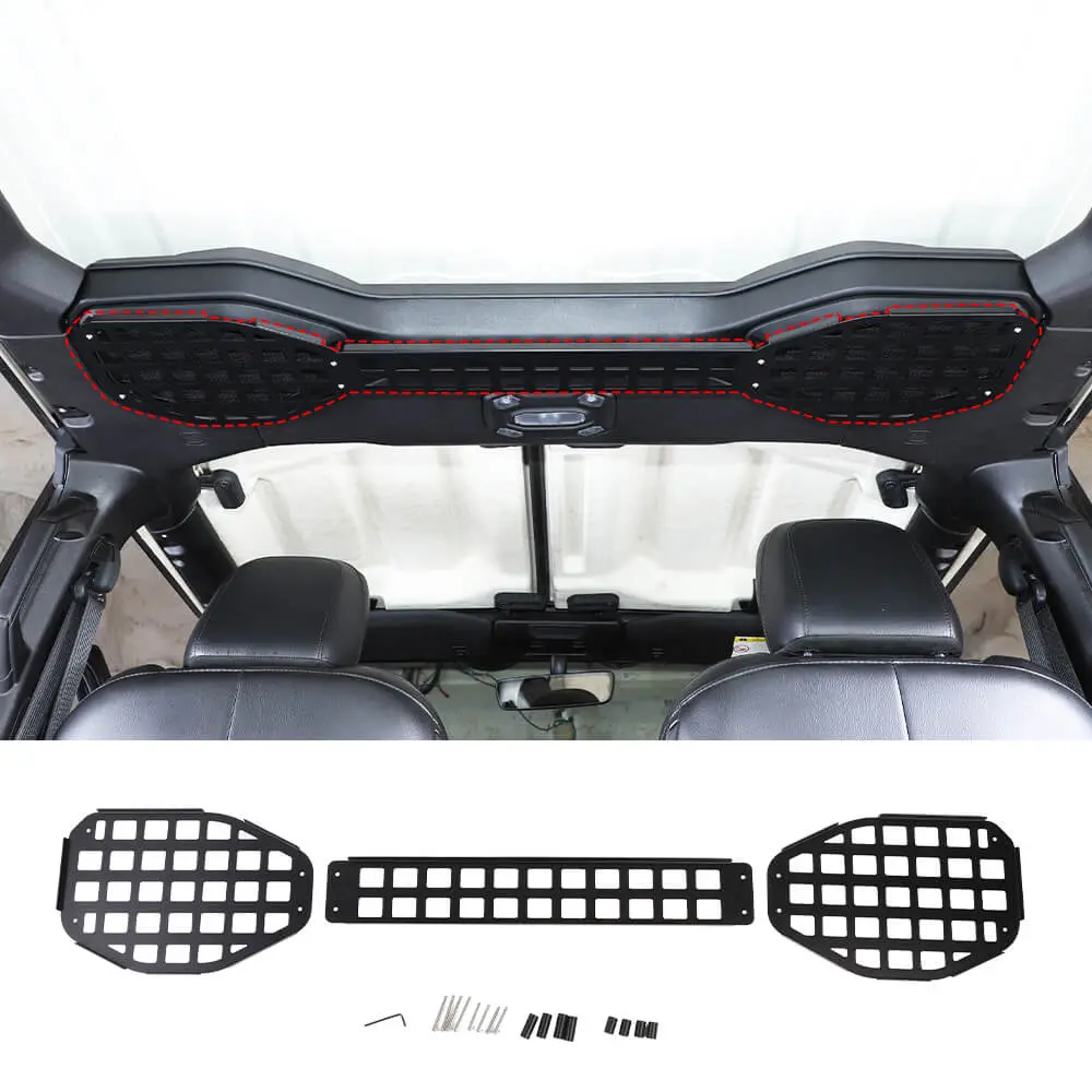 For 2018-2023 Jeep Wrangler JL Iron Top Roof Speaker Shelf Rack