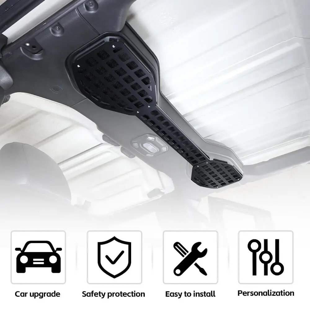 For 2018-2023 Jeep Wrangler JL Iron Top Roof Speaker Shelf Rack - Image 6
