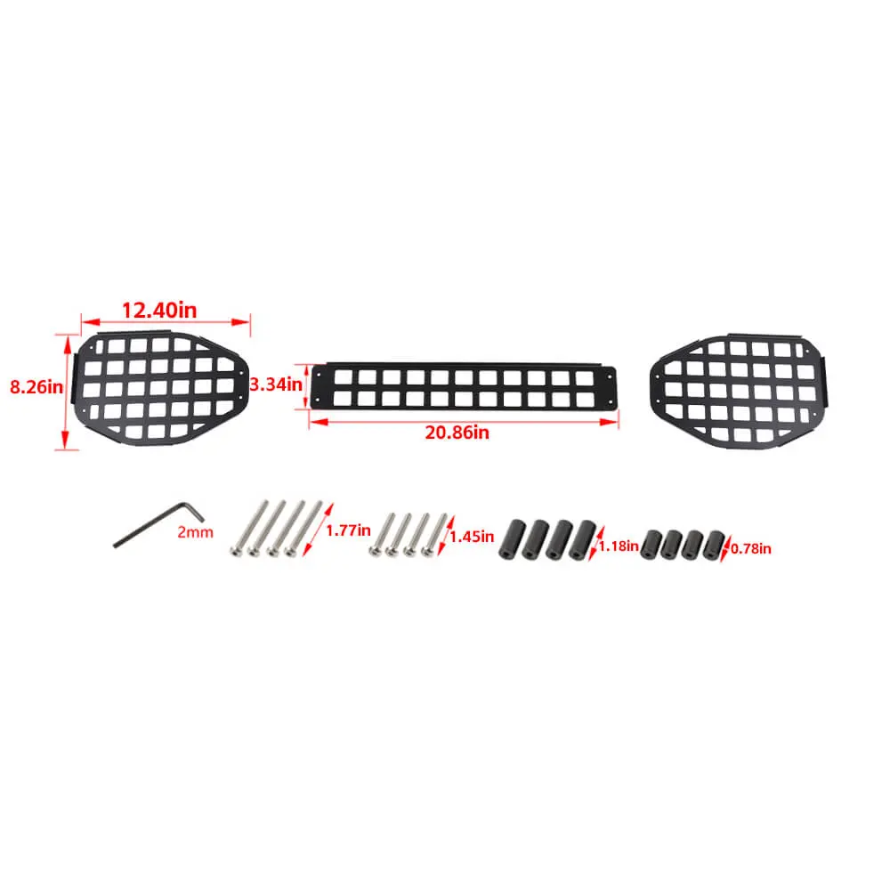 For 2018-2023 Jeep Wrangler JL Iron Top Roof Speaker Shelf Rack - Image 8