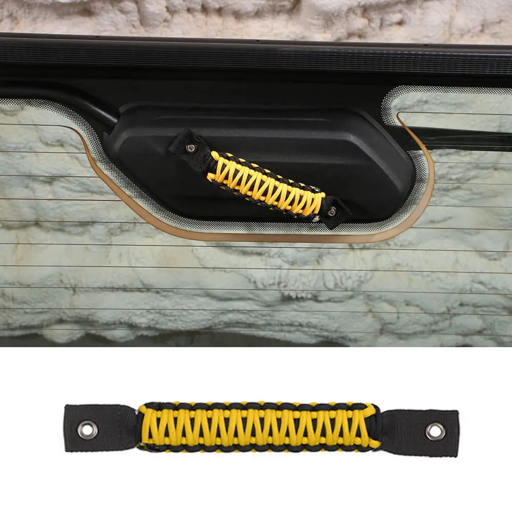 For 2018+ Jeep Wrangler JL Rear Tail Window Glass Paracord Grab Handles - Image 16