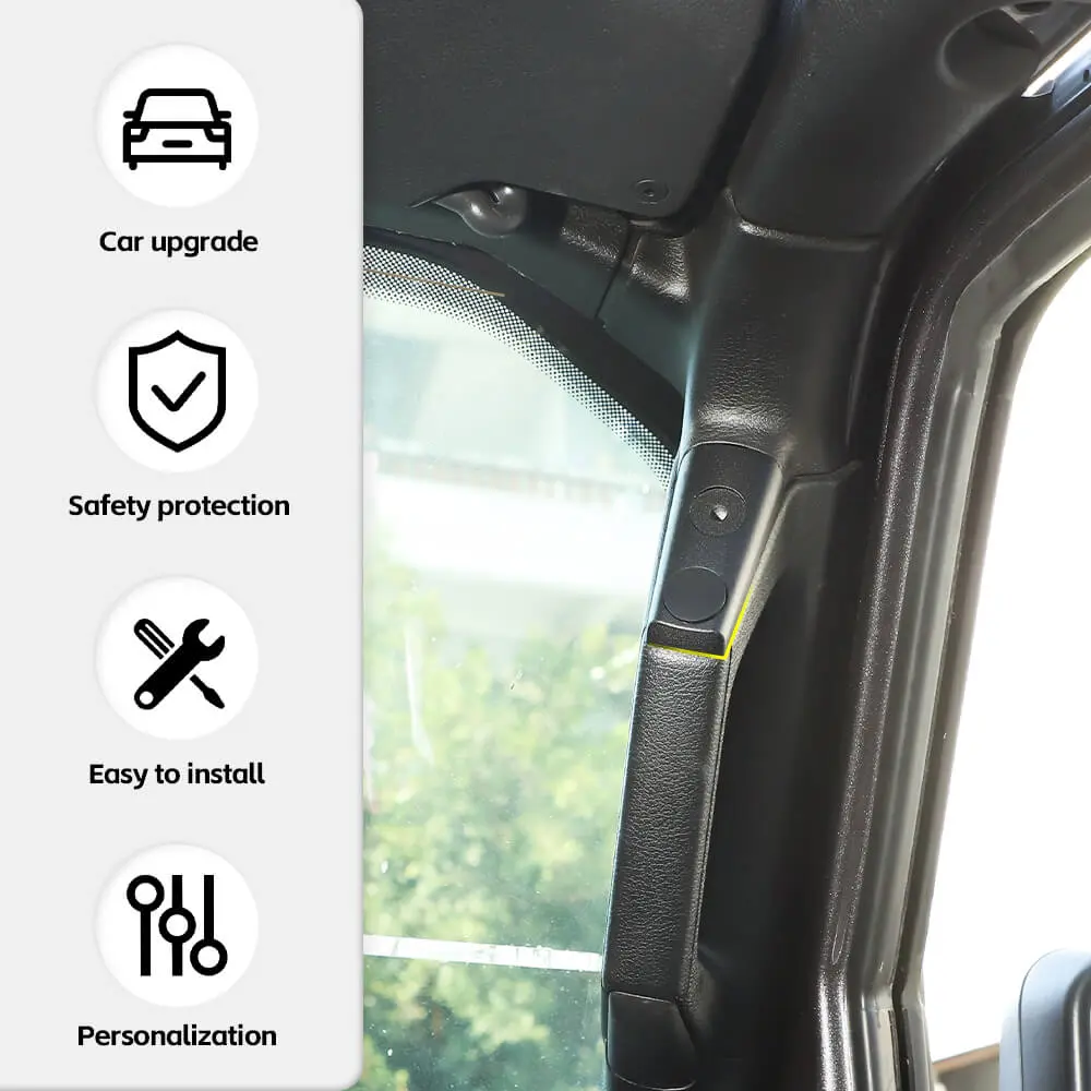 For 2018-2023 Jeep Wrangler JL & Gladiator JT A-Pillar Grab Bar Base Mount Solution - Image 6