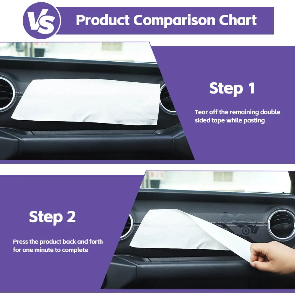For 2018+ Jeep Wrangler JL & Gladiator JT Dashboard Co-pilot Decal Sticker Cover Trim Black - Image 2