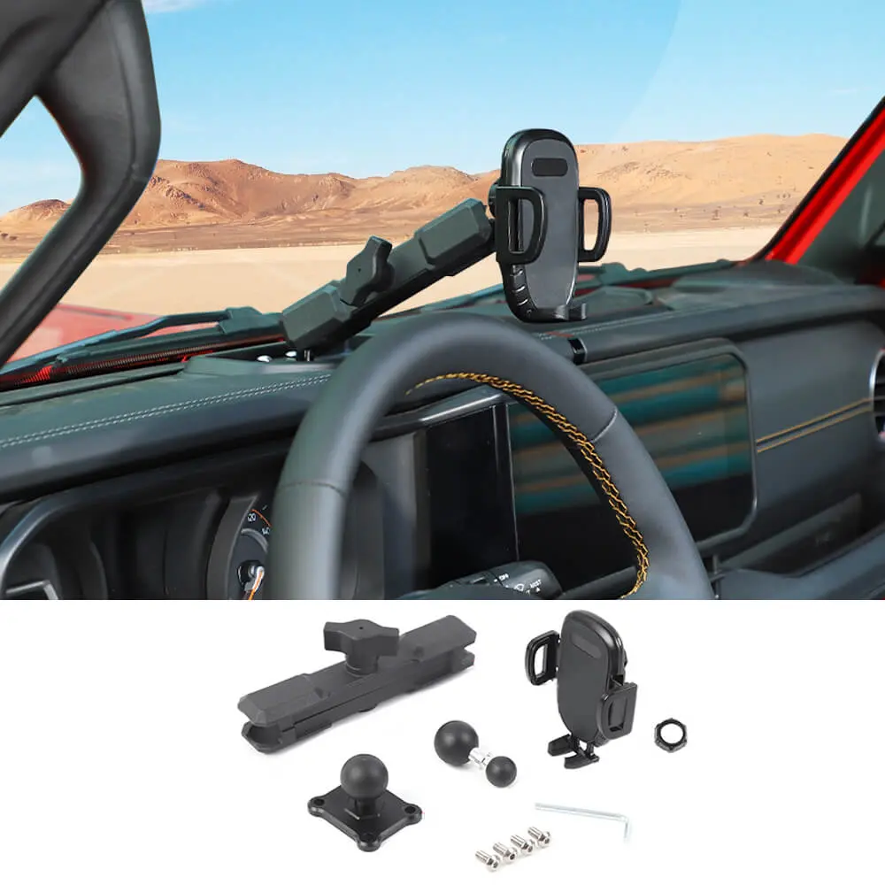 For 2024+ Jeep Wrangler JL/Gladiator JT Car Mobile Phone Mount Stand Holder - Image 10