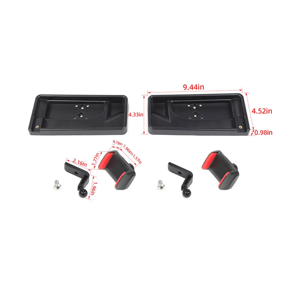 For 2024+ Jeep Wrangler JL/Gladiator JT Dash Tray With Phone Holder Storage Box (2 Set) - Image 8