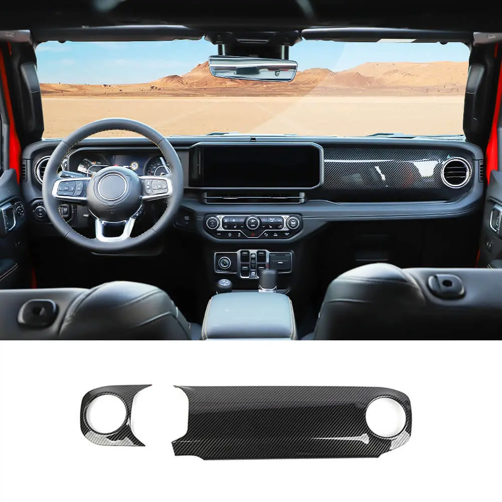 For 2024+ Jeep Wrangler JL JLU & Gladiator JT Co-Pilot Dashboard Panel Trim Cover