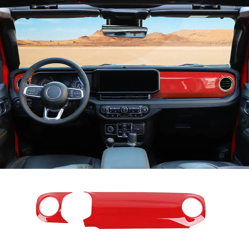 For 2024+ Jeep Wrangler JL JLU & Gladiator JT Co-Pilot Dashboard Panel Trim Cover - Image 10
