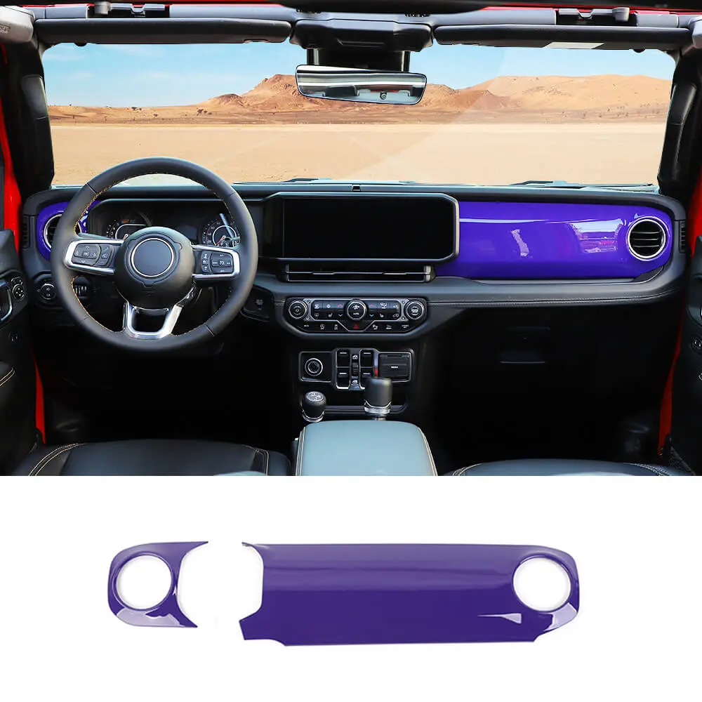 For 2024+ Jeep Wrangler JL JLU & Gladiator JT Co-Pilot Dashboard Panel Trim Cover - Image 11