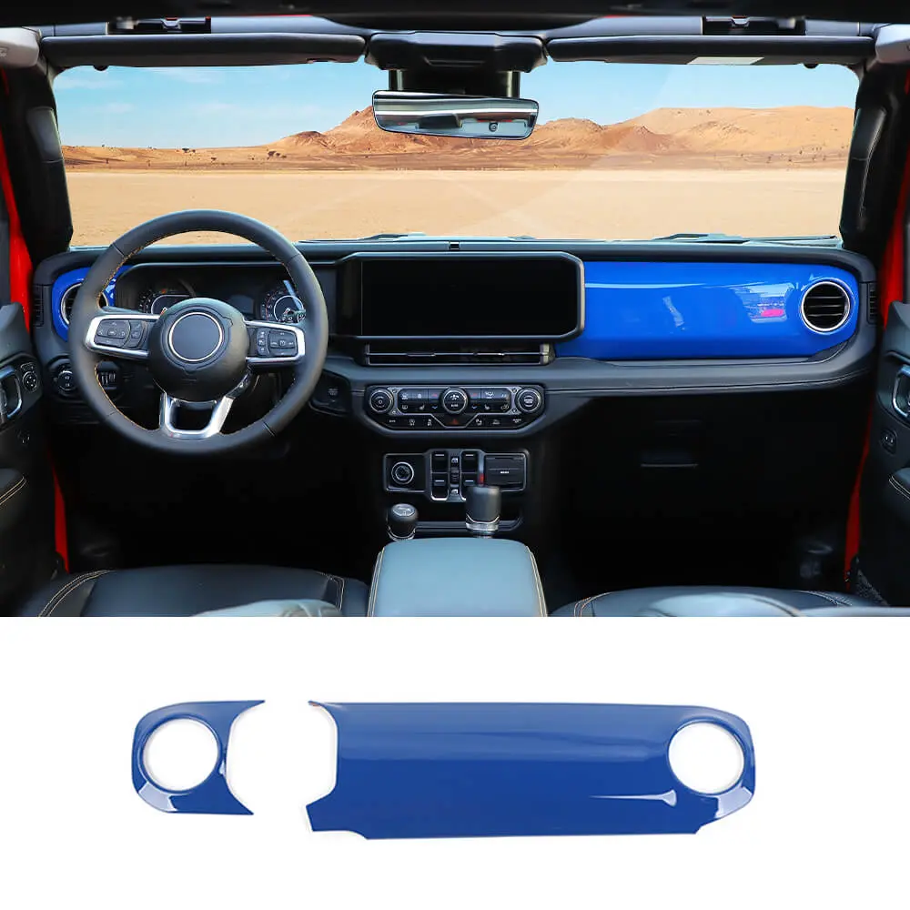 For 2024+ Jeep Wrangler JL JLU & Gladiator JT Co-Pilot Dashboard Panel Trim Cover - Image 12