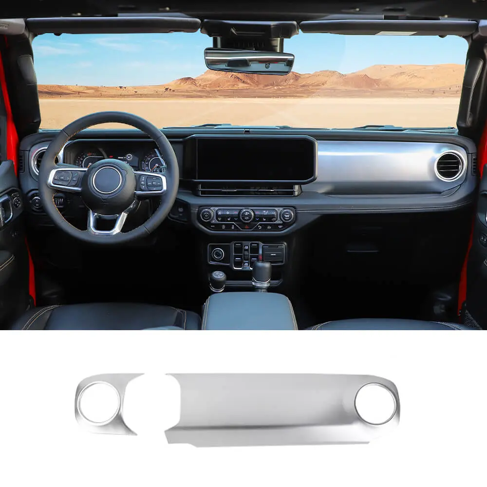 For 2024+ Jeep Wrangler JL JLU & Gladiator JT Co-Pilot Dashboard Panel Trim Cover - Image 13