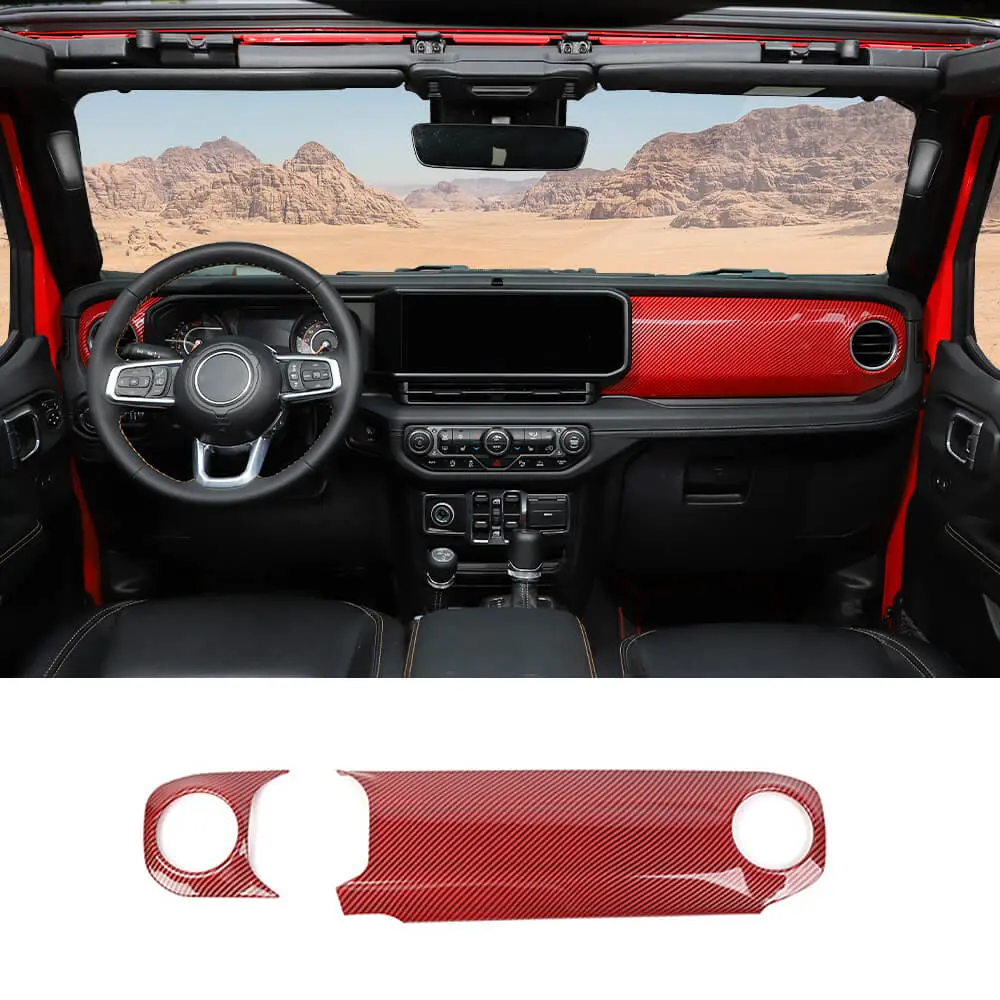 For 2024+ Jeep Wrangler JL JLU & Gladiator JT Co-Pilot Dashboard Panel Trim Cover - Image 14