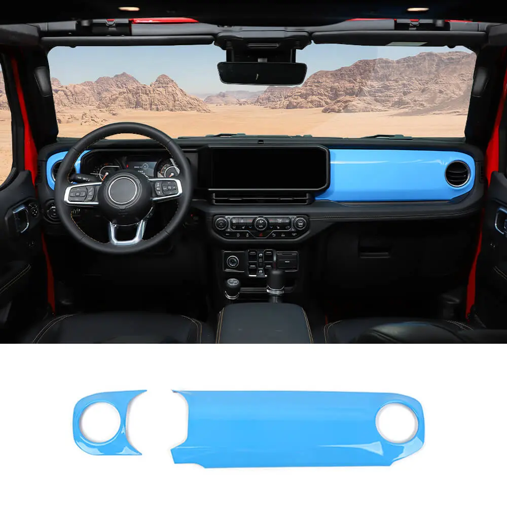 For 2024+ Jeep Wrangler JL JLU & Gladiator JT Co-Pilot Dashboard Panel Trim Cover - Image 15