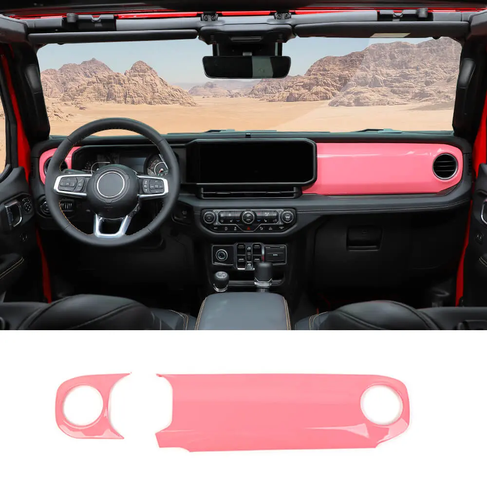 For 2024+ Jeep Wrangler JL JLU & Gladiator JT Co-Pilot Dashboard Panel Trim Cover - Image 17