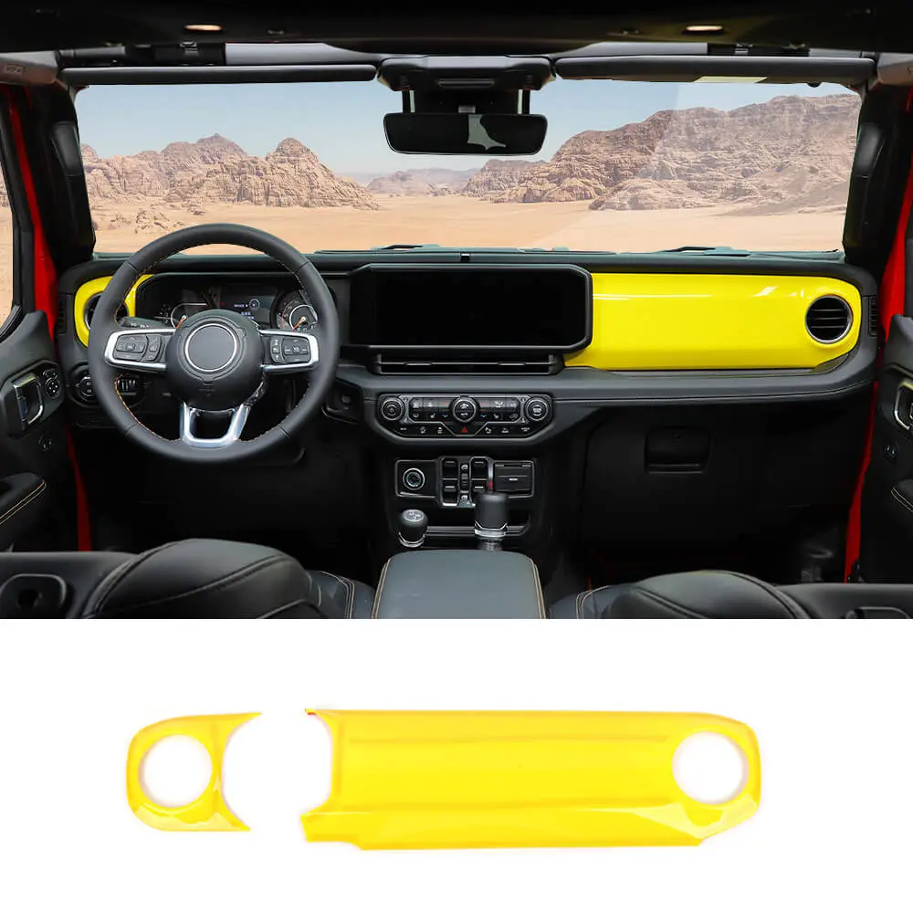 For 2024+ Jeep Wrangler JL JLU & Gladiator JT Co-Pilot Dashboard Panel Trim Cover - Image 18
