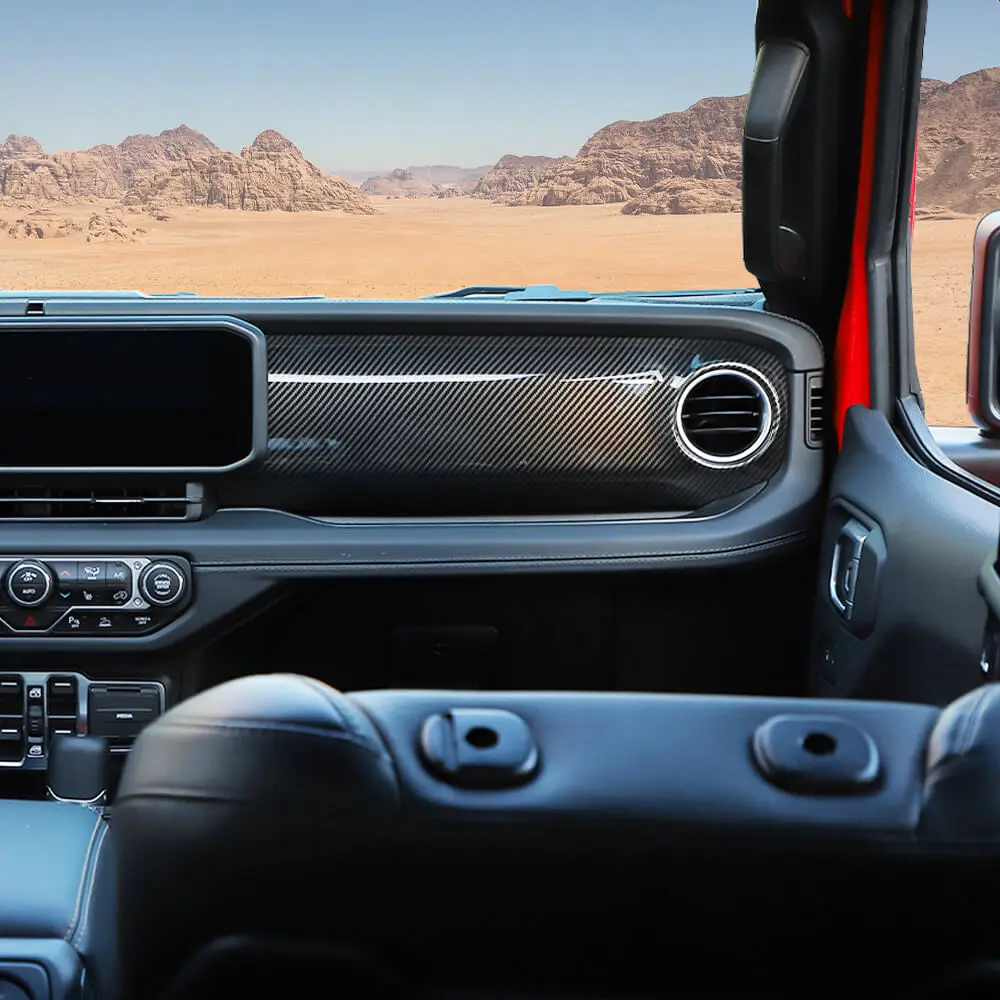 For 2024+ Jeep Wrangler JL JLU & Gladiator JT Co-Pilot Dashboard Panel Trim Cover - Image 4