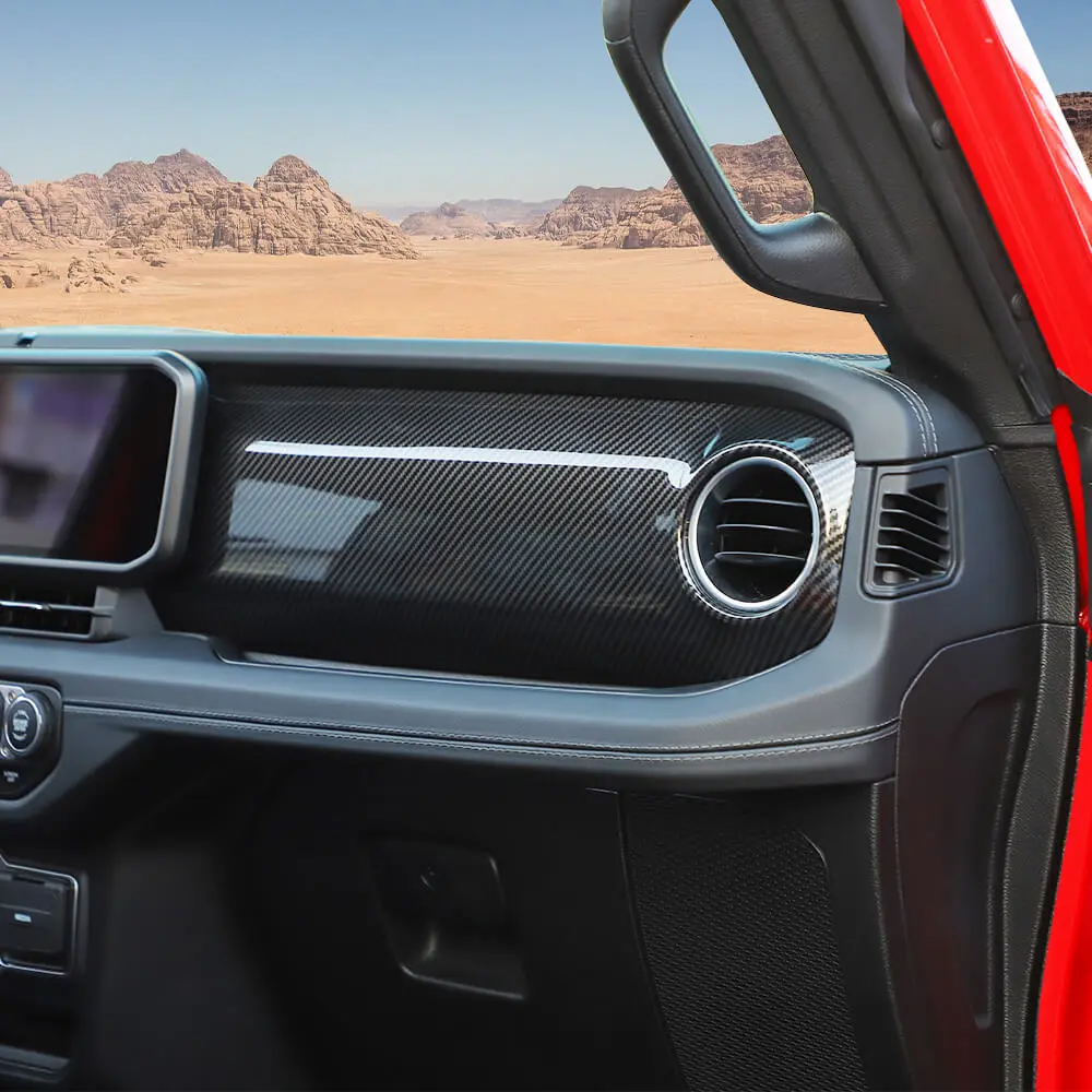 For 2024+ Jeep Wrangler JL JLU & Gladiator JT Co-Pilot Dashboard Panel Trim Cover - Image 5