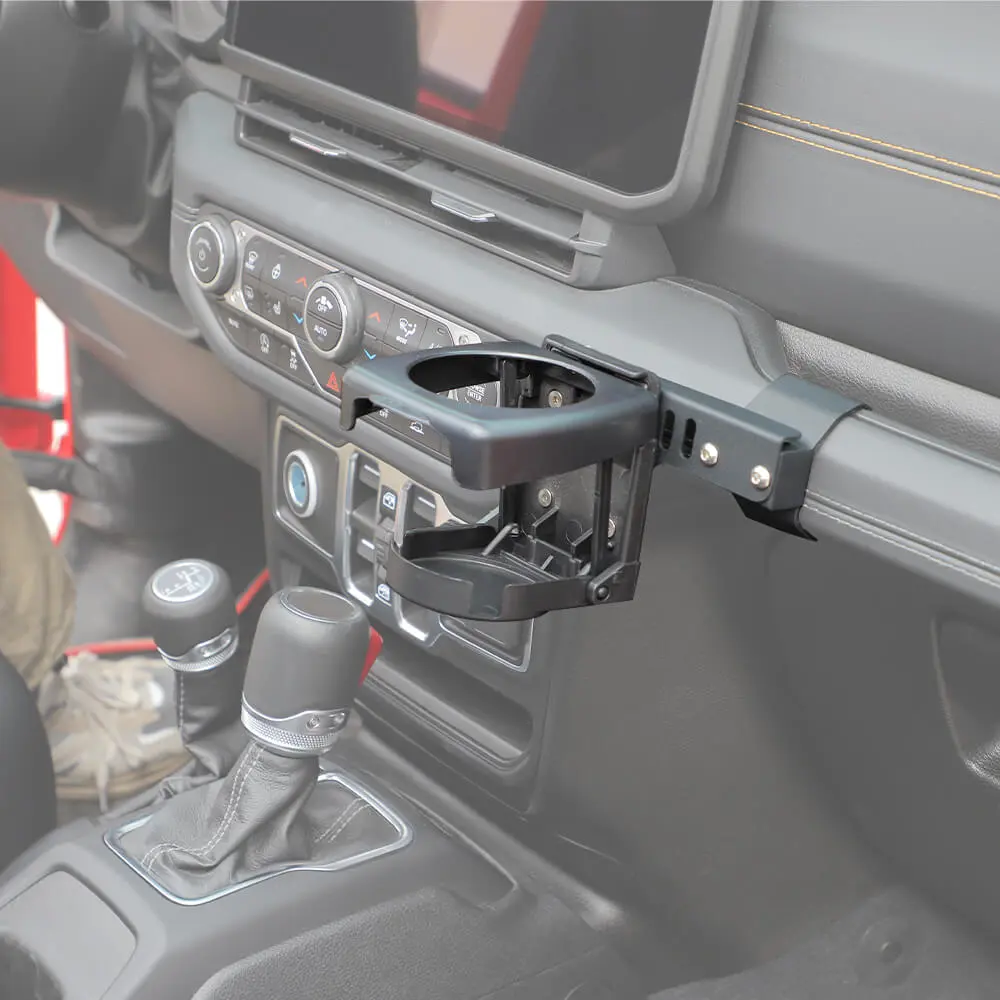 For 2024+ Jeep Wrangler JL & Gladiator JT Drink Cup Holder Stand Bracket Organizer Mount - Image 4