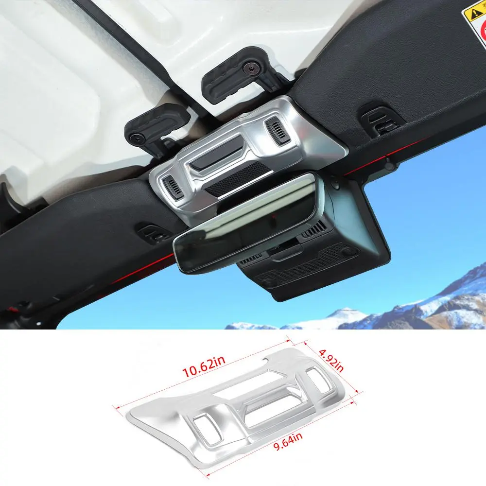 For 2024+ Jeep Wrangler JL/ Gladiator JT Inner Rearview Mirror Base Panel Cover Trim - Image 11
