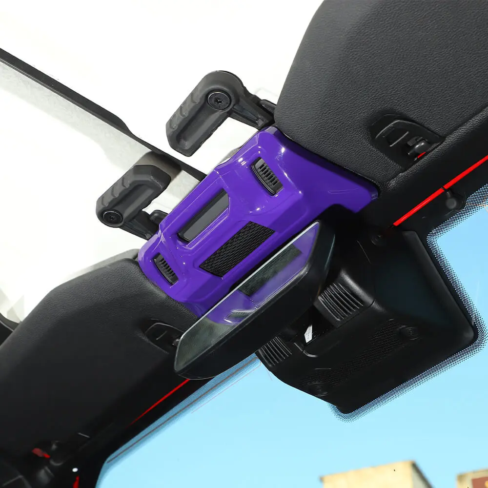 For 2024+ Jeep Wrangler JL/ Gladiator JT Inner Rearview Mirror Base Panel Cover Trim - Image 4